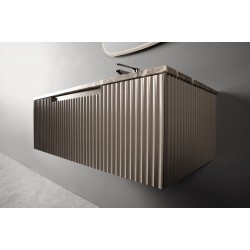 Окачен шкаф за баня с мивка RIGATO PLUS GREY 12